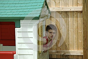 Child in Playhouse