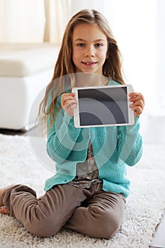 Child playing on ipad