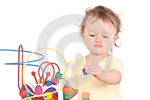 Child playing with a toy