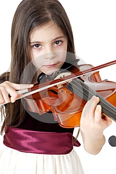 Child playing violin