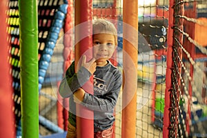 Child Plays in Play Center