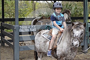 Child with pony