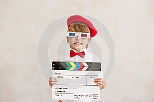 Child pretend to be a director