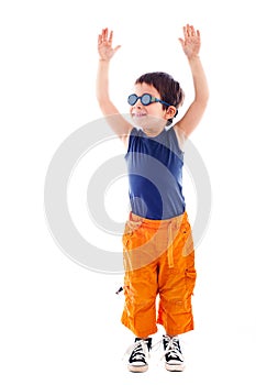 Child raising hands