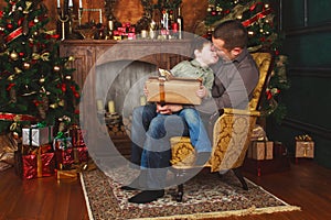 Child received a gift from his father