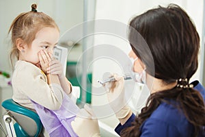 Child refuses to go through medical procedure in dentist office