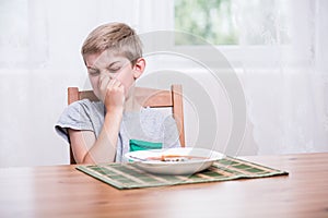 Child refusing to eat soup