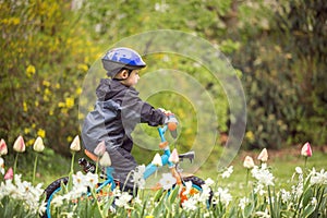 Child riding bike