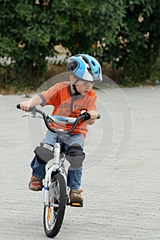 Child riding bike