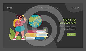 Child rights concept. Vector illustration