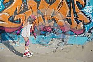 Child on roller blades