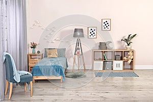 Child room with modern furniture