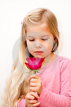 Child with Rose