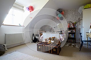 Child's Bedroom In Contemporary Family Home