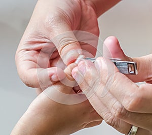 Child's nail clipping