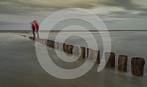 Child`s play near the waterfront