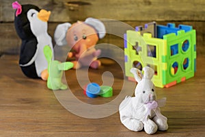 A childÂ´s toys in the house. various emotions