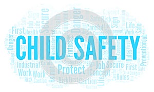 Child Safety word cloud.