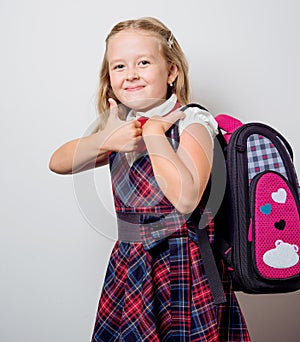 child in a school uniform