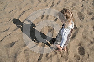 Child and shadow photo