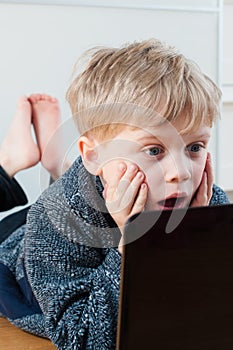 Child shocked by web page content