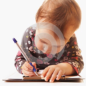 child signs a contract