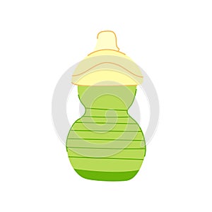 child sippy cup cartoon vector illustration