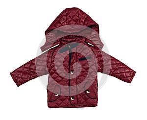Child Size Boy Jacket. Isilated on White Background.