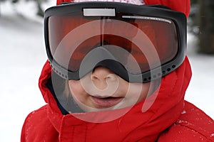 Child ski - portait