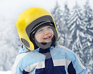 Child skier portrait