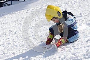 Child skier