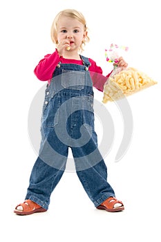 Child with snack