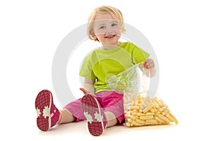 Child with snack