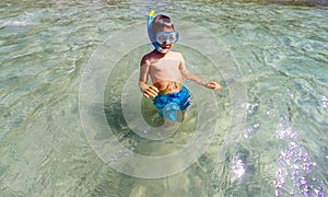 Child snorkeler