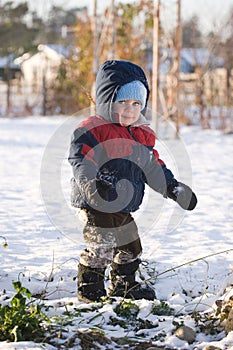 Child in snow