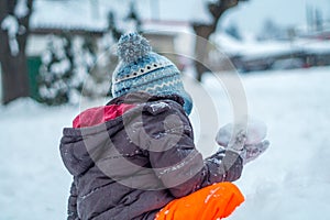 Child, Snow, Winter
