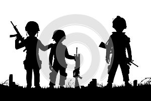 Child soldiers photo