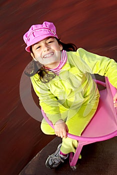 Child in Spinner