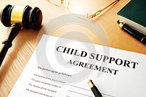 Child support agreement.