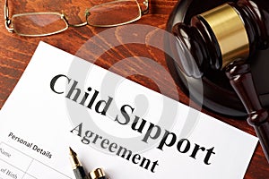 Child support agreement photo