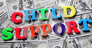 Child support letters and cash