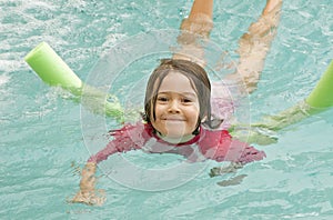 Child swimming