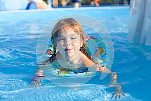 Child swimming