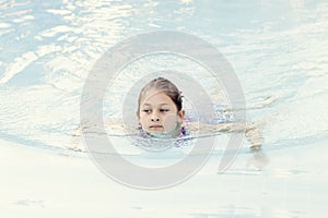 Child swims