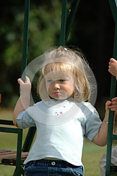 Child on swing