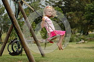 Child swinging