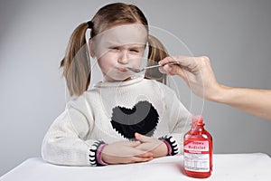 Child taking medication