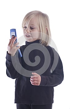 Child Talking on Cell Phone