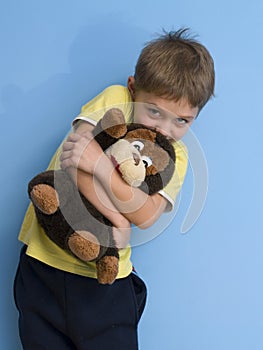 Child with toy