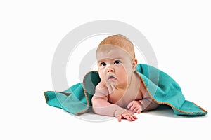 Child under blanket